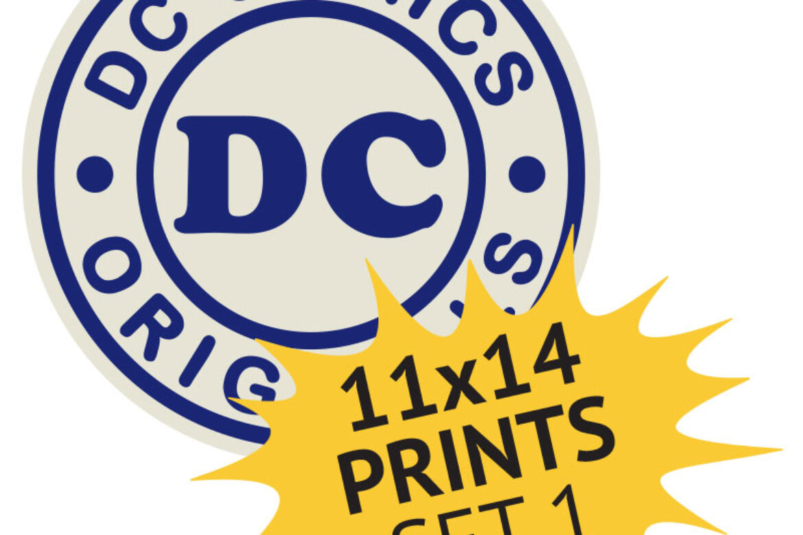 Vintage DC Comics Print Bundle Set 1, 48 11″x14″ Prints