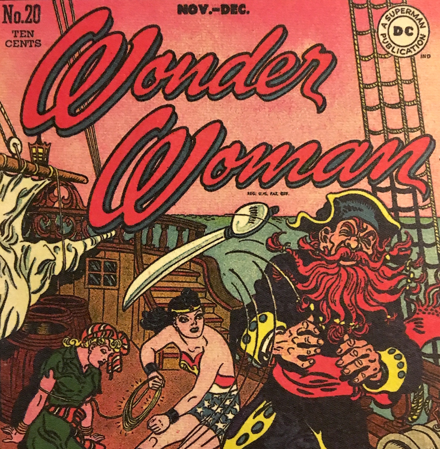 Wonder Woman VS. Red Beard The Pirate!