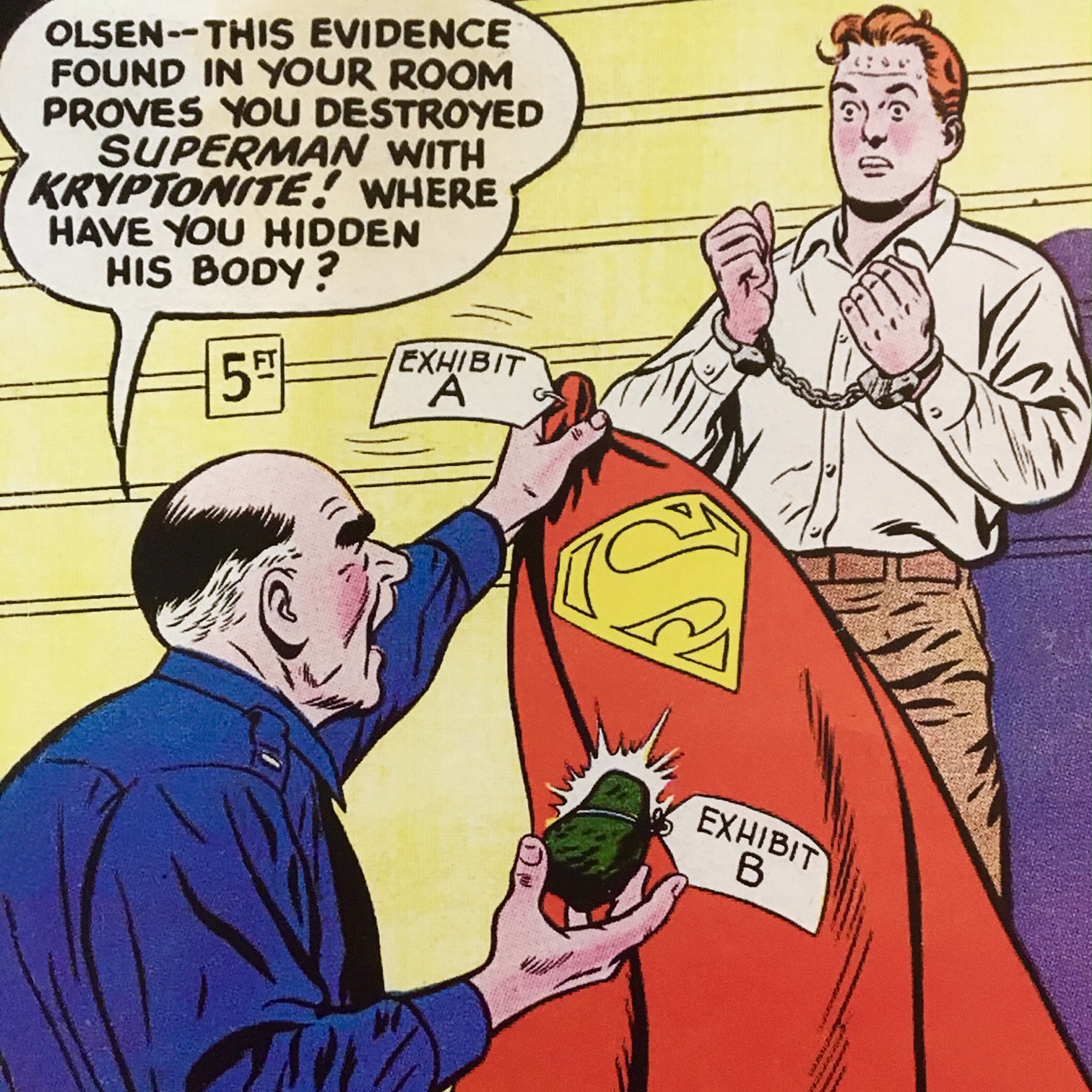Superman’s Pal Jimmy Olsen in Trouble for KILLING SUPERMAN?!!!  NOOOOOoooo…….