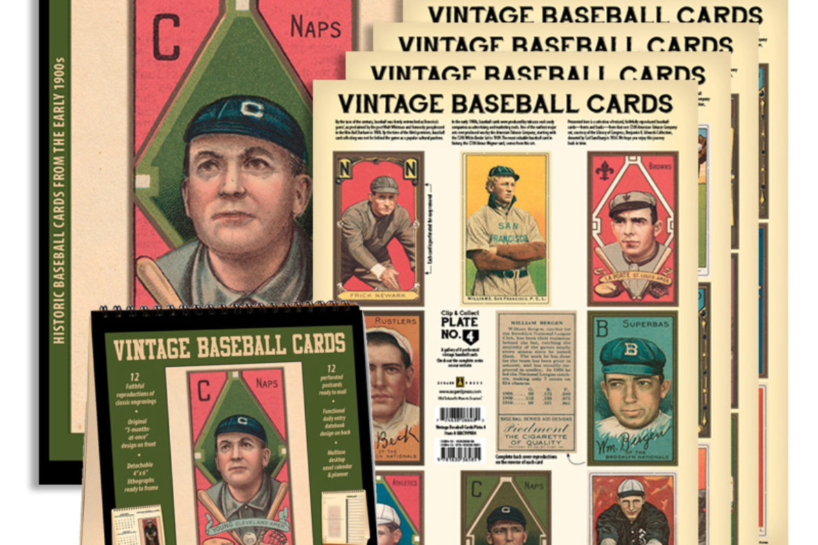 Baseball Playoffs Means Baseball Products SALE!! 20% OFF Wall & Desktop Calendars & 35% OFF Set of 32 Vintage Baseball Card Set!