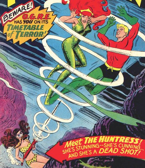 Aquaman takes on the Huntress!