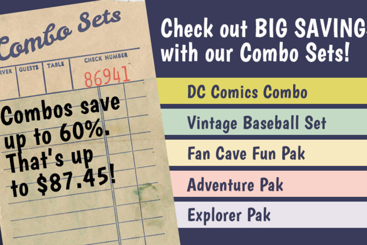 SAVE UP TO 60% WHEN YOU BUY A COMBO SET! PRE-BUILT SETS OF VINTAGE DC COMICS AND OTHER POP CULTURE TITLES!
