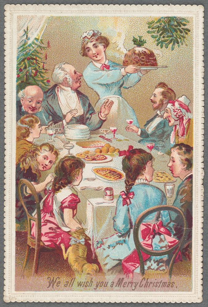 Christmas card, c. 1800s