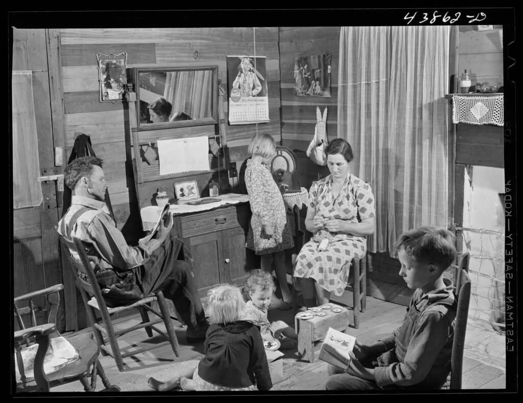 Smith Family at home on their farm