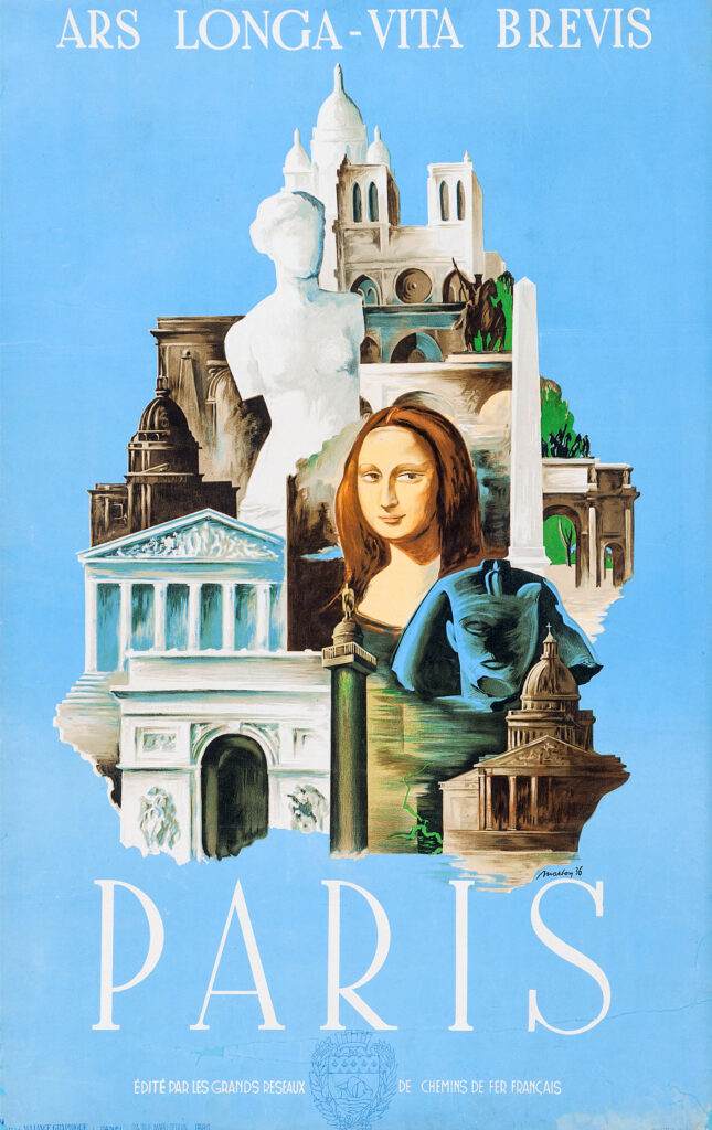 Paris Travel Poster, 1936