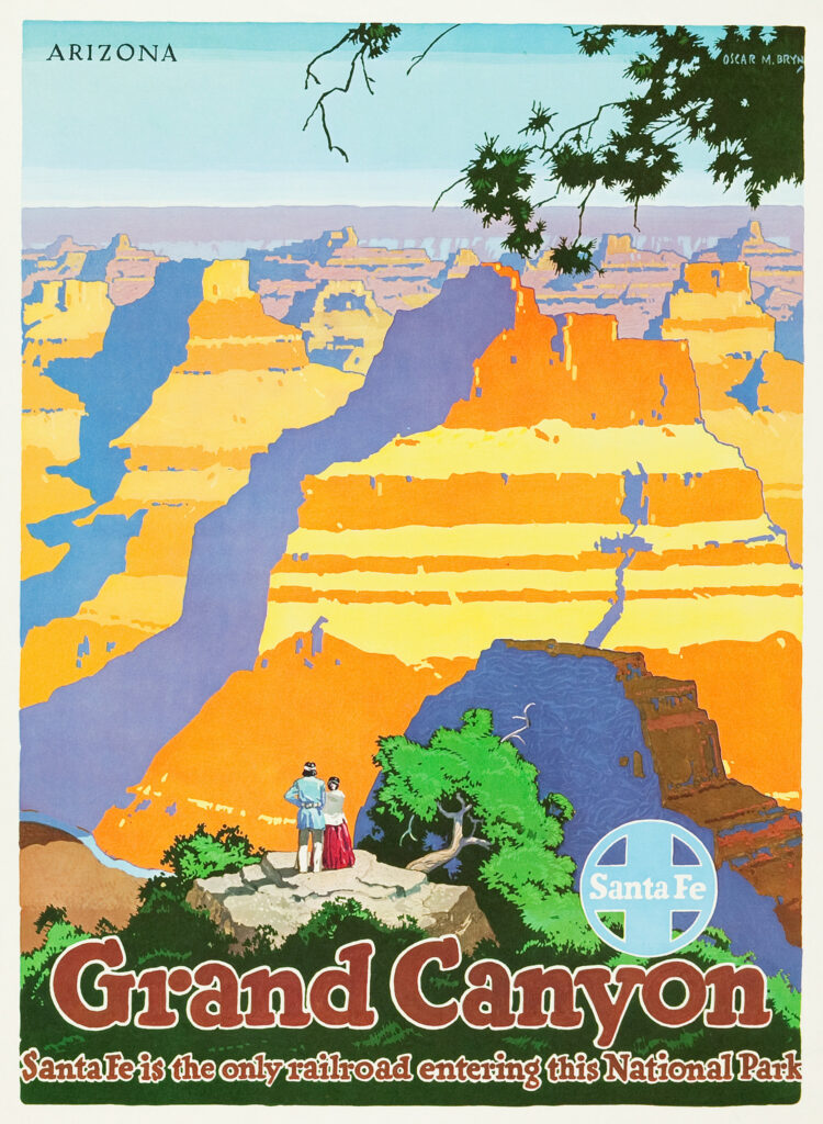 Santa Fe Grand Canyon Travel Poster