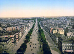 Champs Elysees, an avenue, Paris, France c.1900