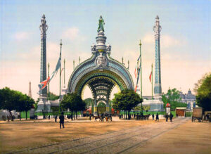 Entrance to Exposition Universal, Paris, France, 1900