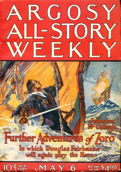 Cover of Argosy All-Story Weekly Magazine, May 6, 1922
