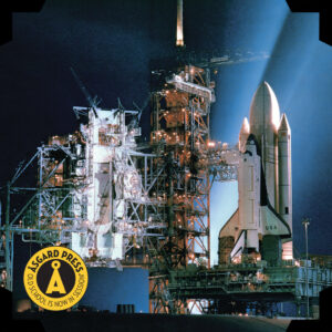 Image of space shuttle on launch pad