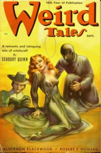 Cover of Weird Tales, September 1938, art by Margaret Brundage