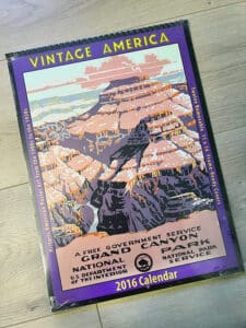 Front cover of 2016 Vintage America calendar