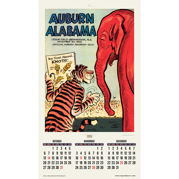 Asgard Press 2024 Vintage Auburn Deluxe Poster Calendar