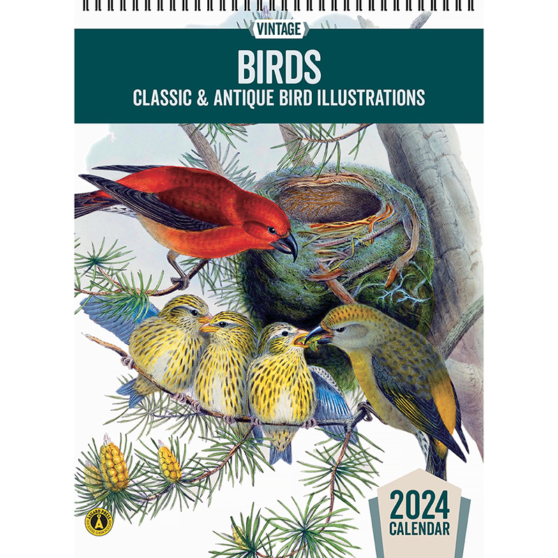 2024 Asgard Press Vintage Birds Calendar