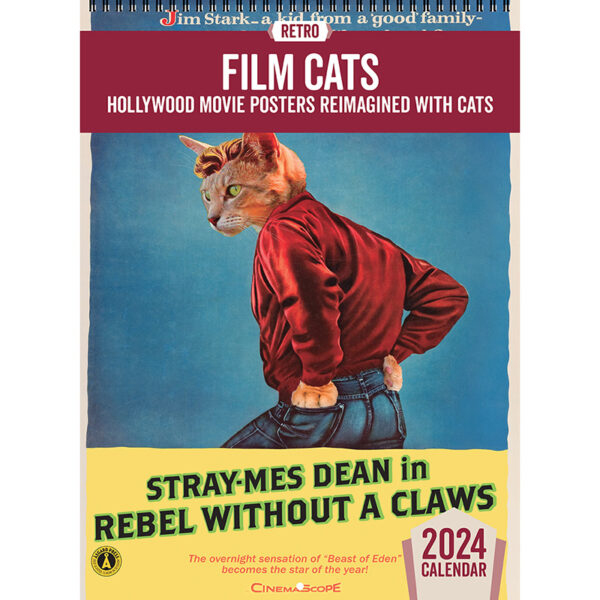2024 Asgard Press Retro Film Cats Calendar