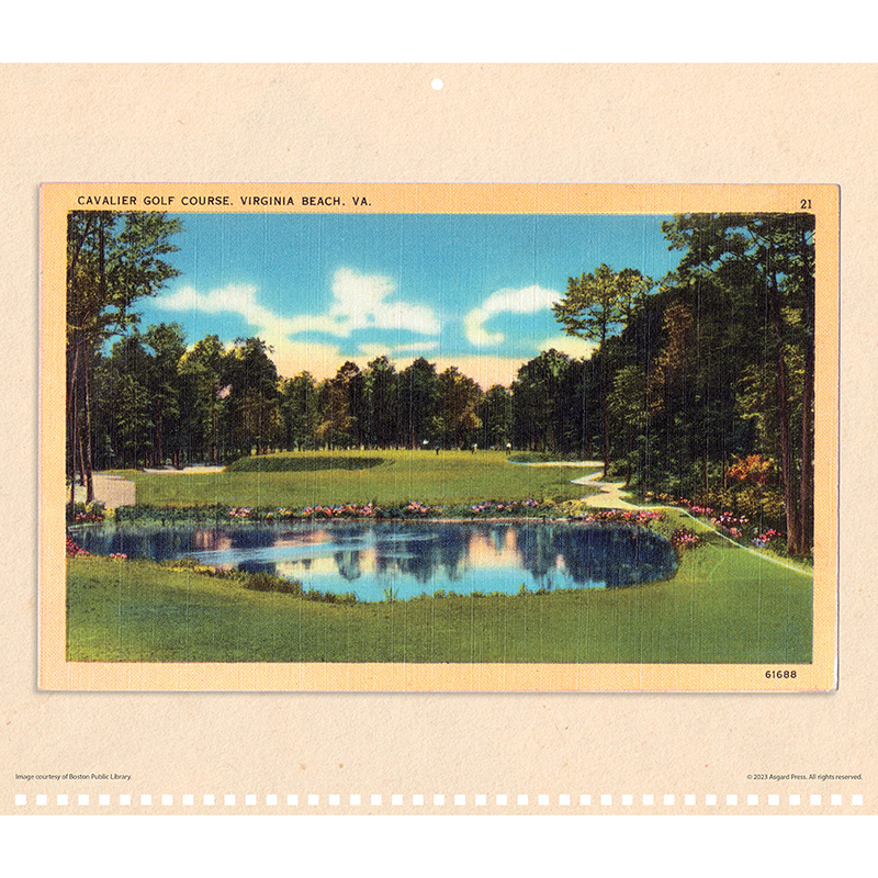 2024 Asgard Press Vintage Golf Calendar