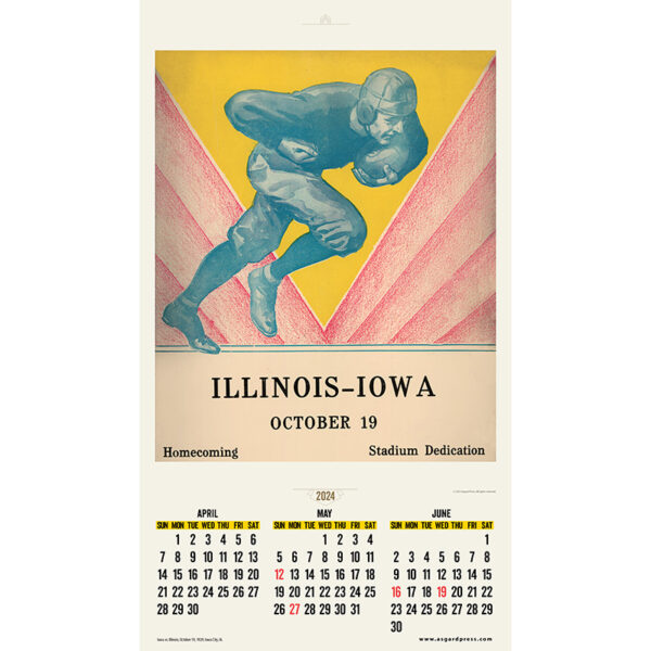 Asgard Press 2024 Vintage Iowa Deluxe Poster Calendar