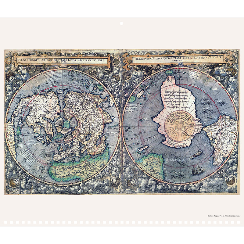2024 Asgard Press Vintage Maps Calendar