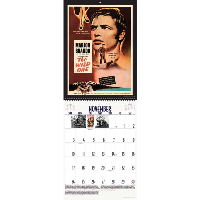 2024 Asgard Press Vintage Movie Posters Calendar