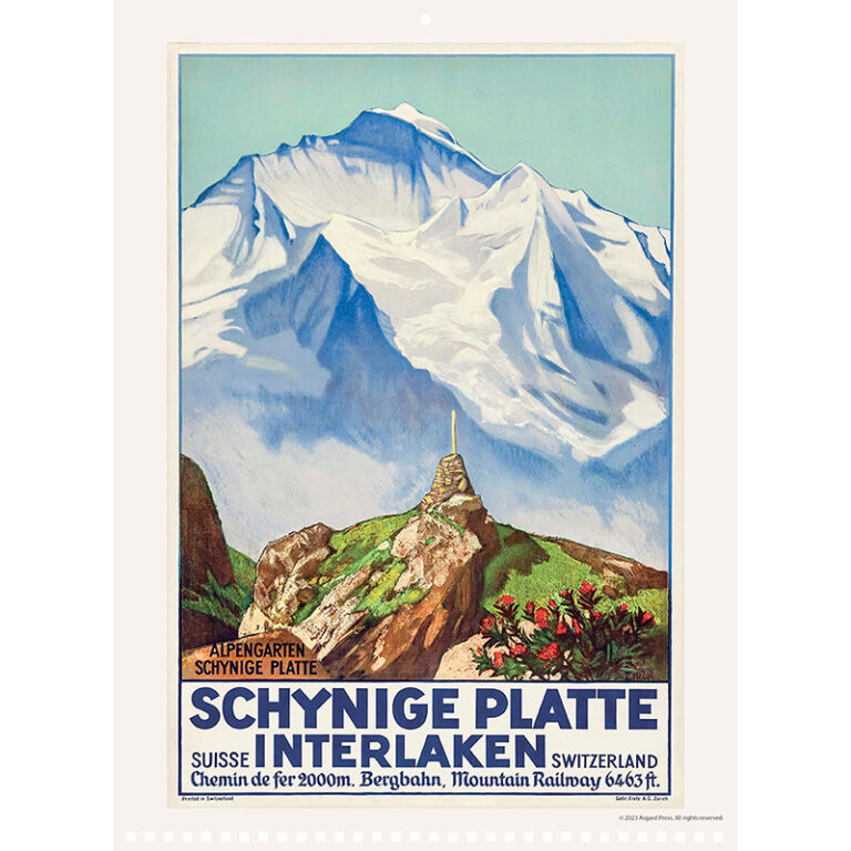 2024 Vintage Travel Calendar Asgard Press