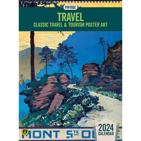 2024 Asgard Press Vintage Travel Calendar