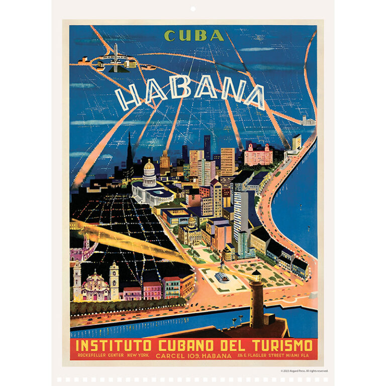 2024 Vintage Travel Calendar Asgard Press