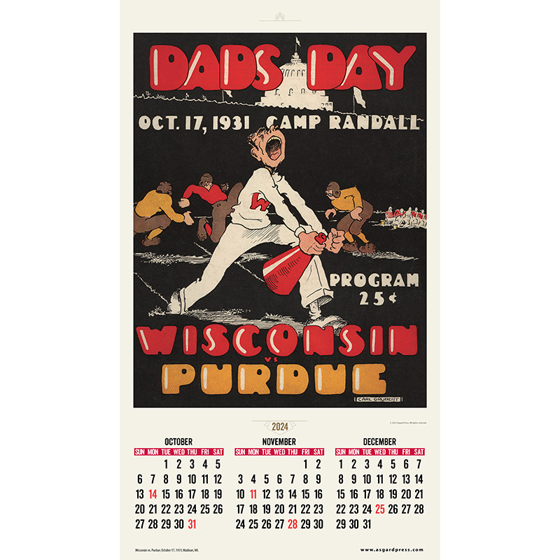 Asgard Press 2024 Vintage Wisconsin Deluxe Poster Calendar