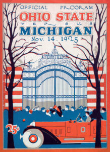Ohio State vs. Michigan, November 14, 1925 vintage football program cover.