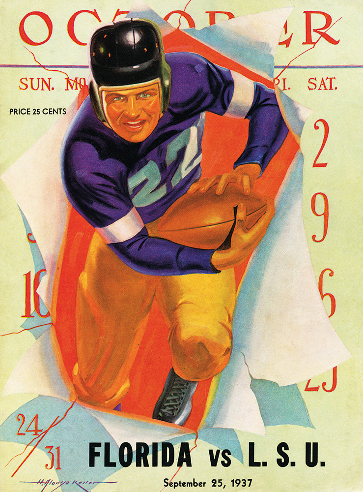 Vintage College Football Program Covers Score Big with Nostalgic