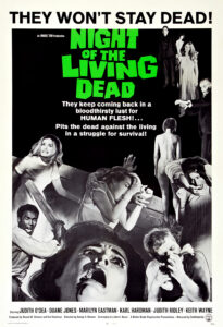 Vintage movie poster for Night of the Living Dead, 1968
