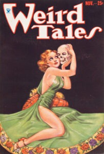 Cover of Weird Tales, November 1933, Illustrated by Margaret Brundage.