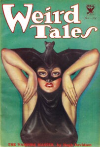 Cover of Weird Tales, October 1933, illustrated by Margaret Brundage.