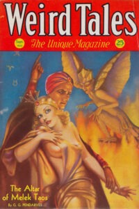 Cover for Weird Tales, September 1932, illustrated by Margaret Brundage.