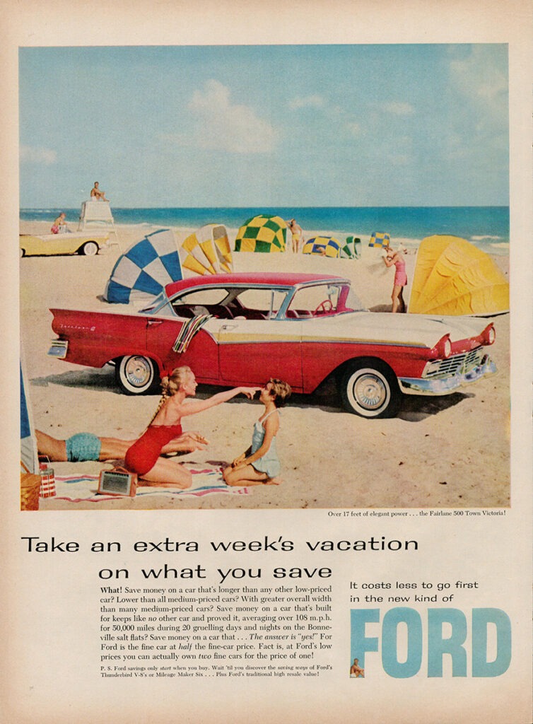 Ford car ad, 1957.