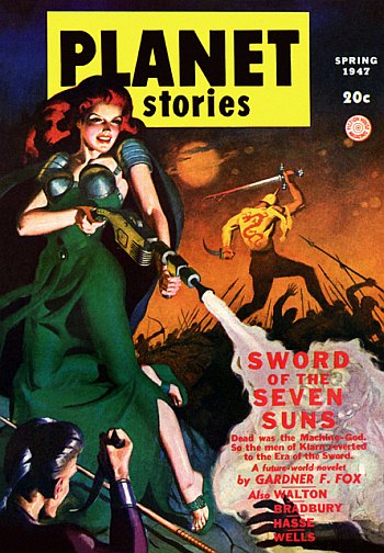 Cover of Planet Stories, Spring 1947.