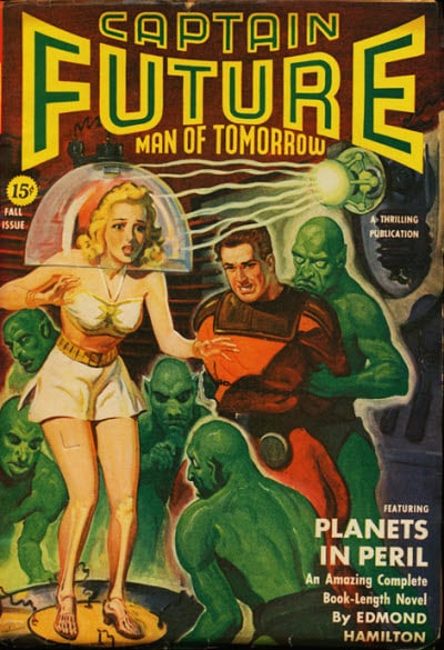 Cover of Captain Future, Fall 1942.