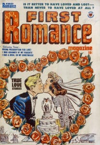 Romance comics cover of First Romance No. 4, February 1950