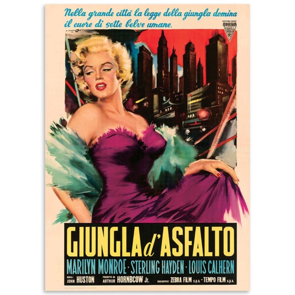Image of The Asphalt Jungle vintage movie poster reproduction