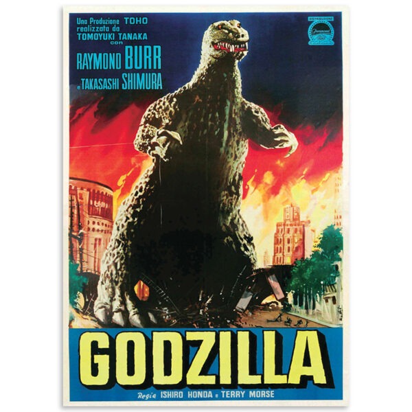 Image of Godzilla reproduction vintage movie poster