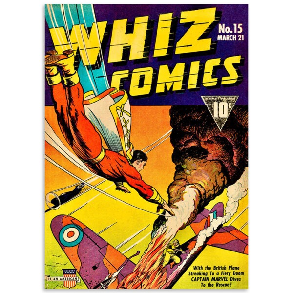 Image of Whiz Comics #15 comic book poster