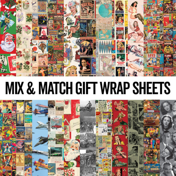 Mix and match gift wrap sheets from Asgard Press