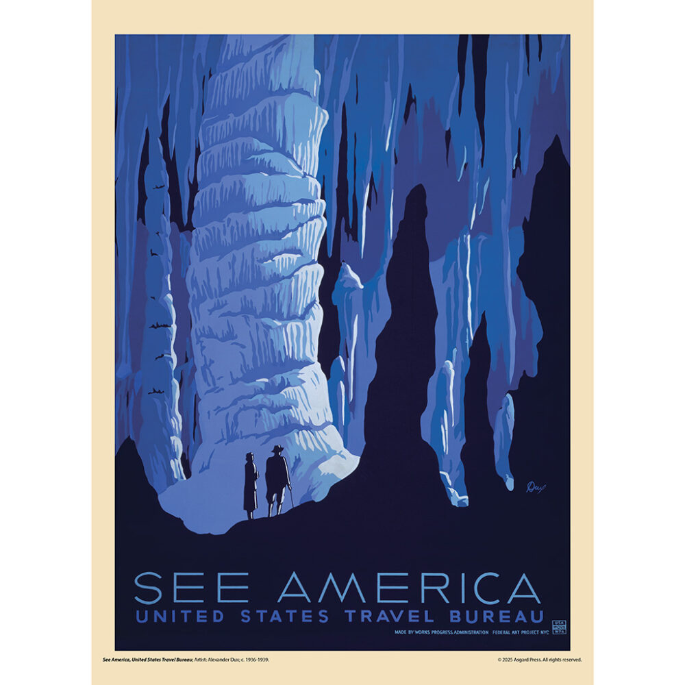Sample image from the Asgard Press 2026 Vintage National Parks Calendar