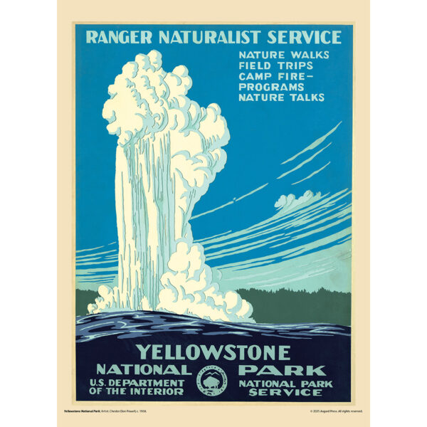 Sample image from the Asgard Press 2026 Vintage National Parks Calendar