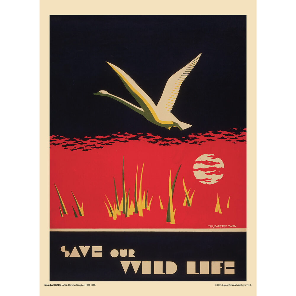 Sample image from the Asgard Press 2026 Vintage National Parks Calendar