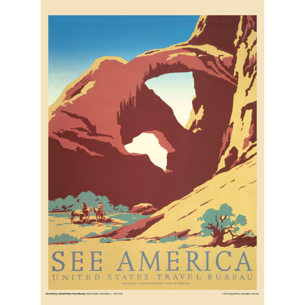 Sample image from the Asgard Press 2026 Vintage National Parks Calendar