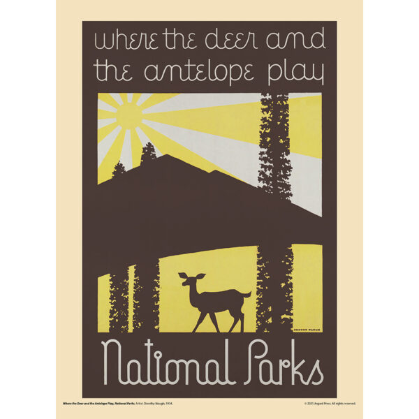 Sample image from the Asgard Press 2026 Vintage National Parks Calendar