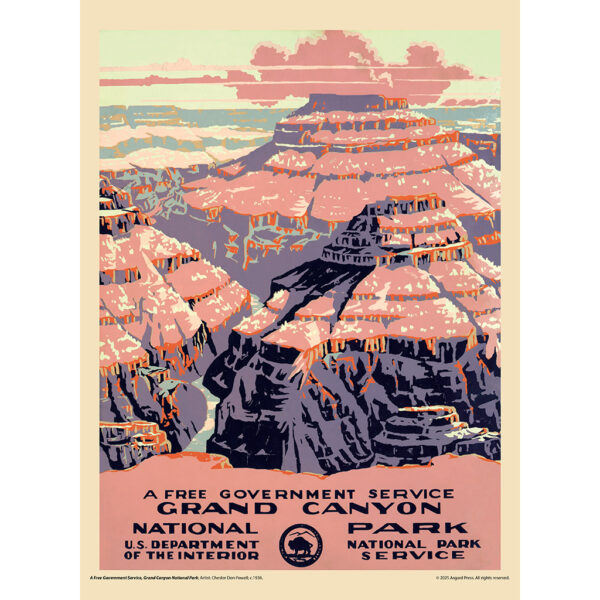 Sample image from the Asgard Press 2026 Vintage National Parks Calendar