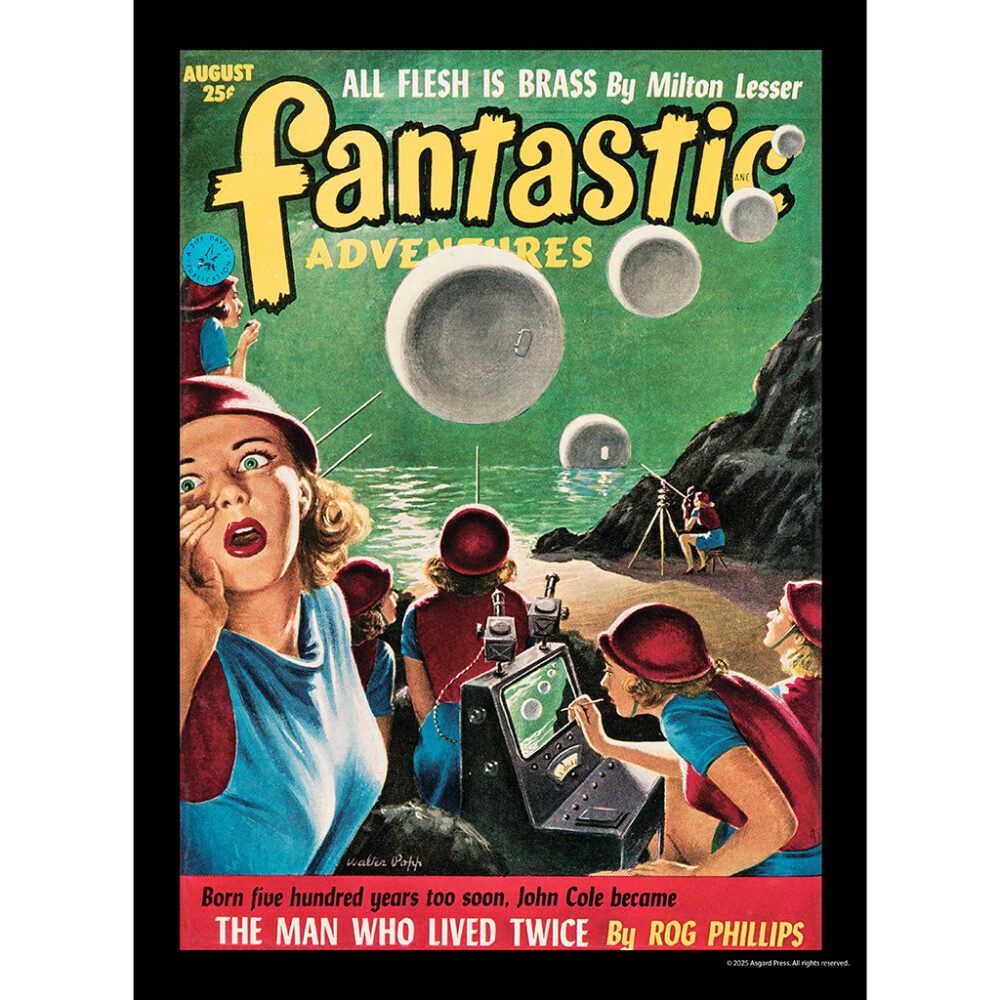Sample image from the Asgard Press 2026 Vintage Sci-Fi Calendar