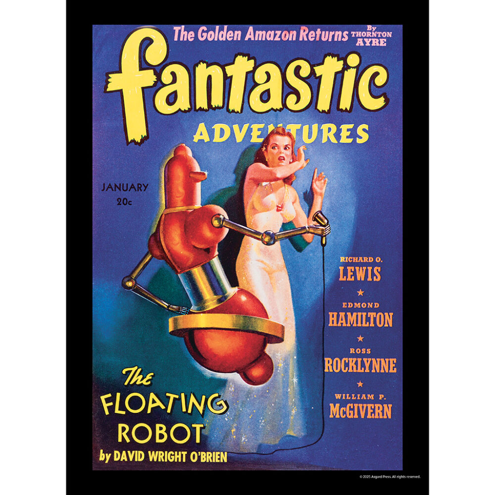 Sample image from the Asgard Press 2026 Vintage Sci-Fi Calendar