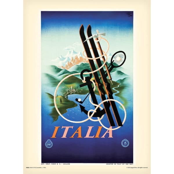 Sample image from the Asgard Press 2026 Vintage Travel Posters Calendar